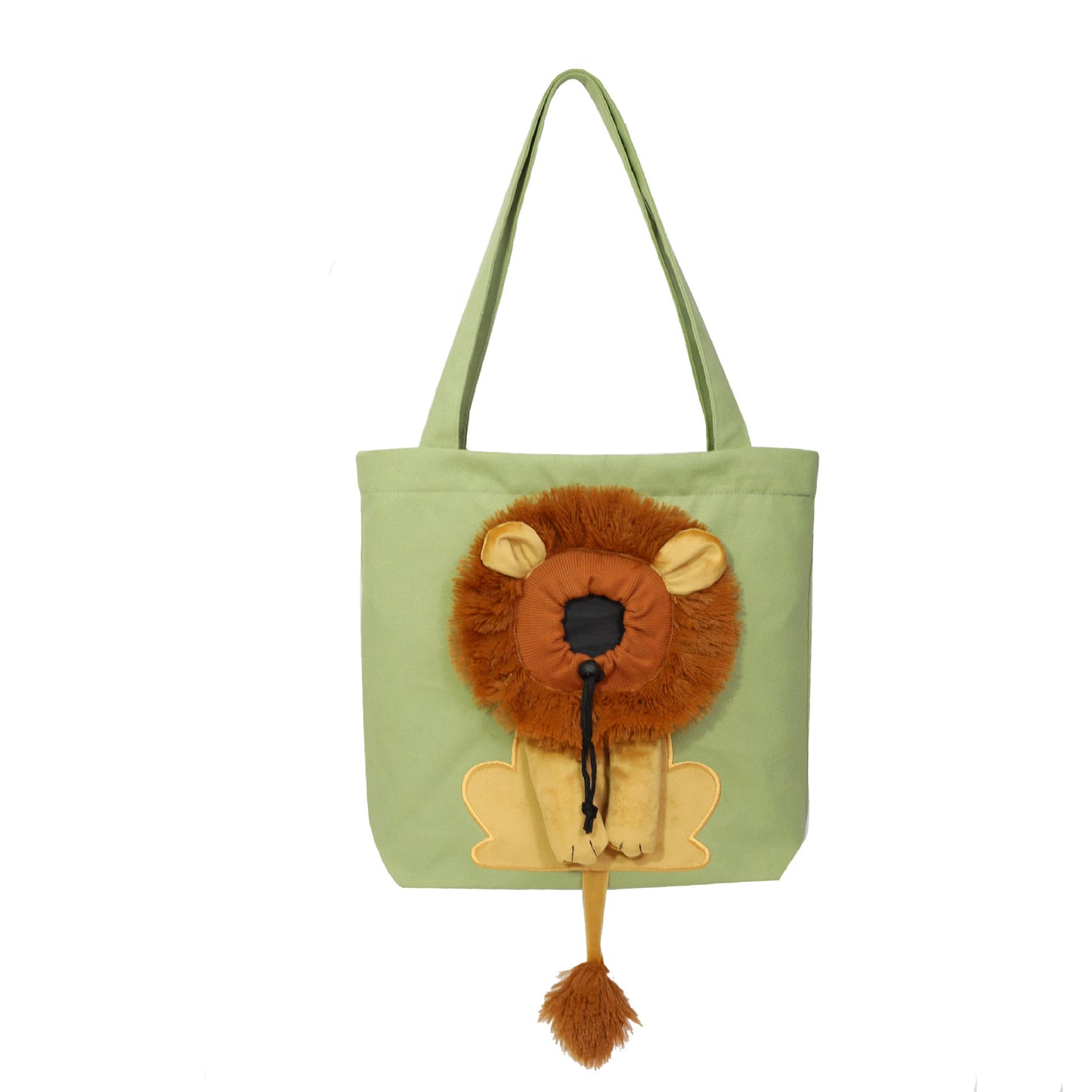 Portable Cat & Dog Travel Bag with Lion Design