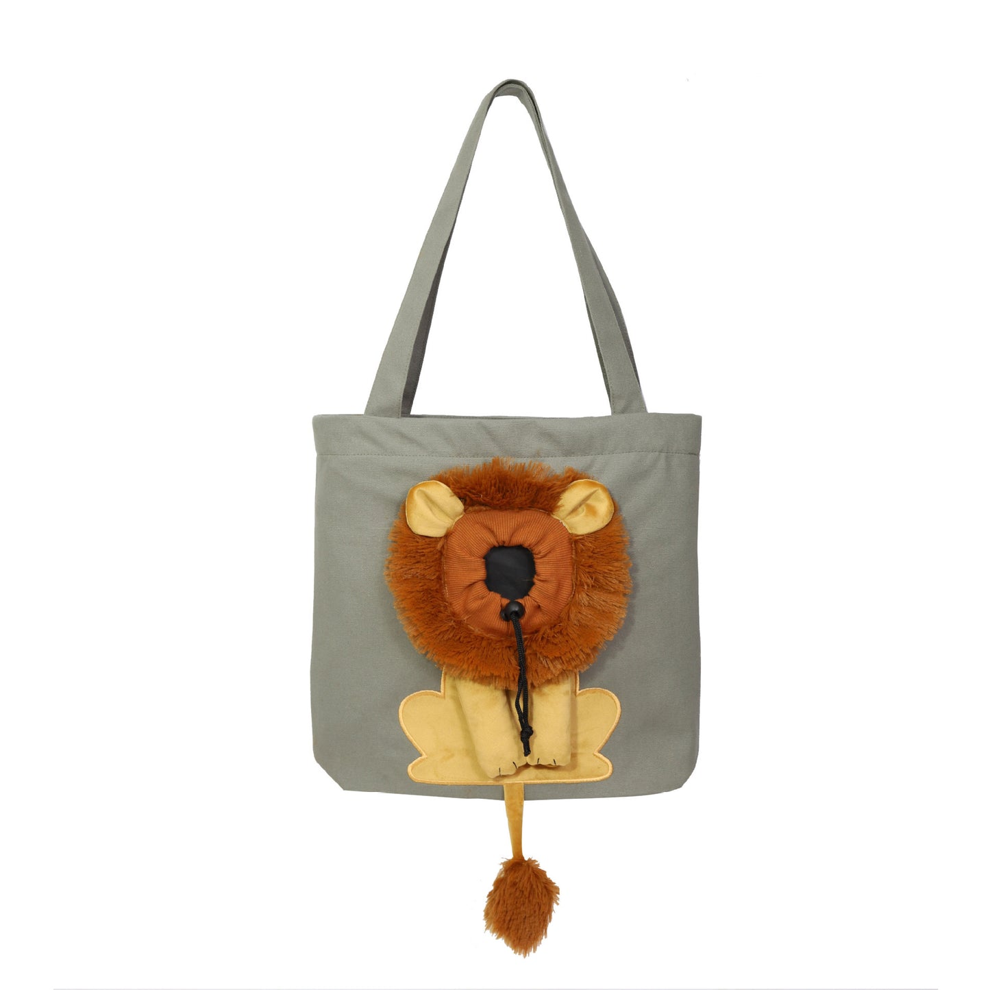 Portable Cat & Dog Travel Bag with Lion Design
