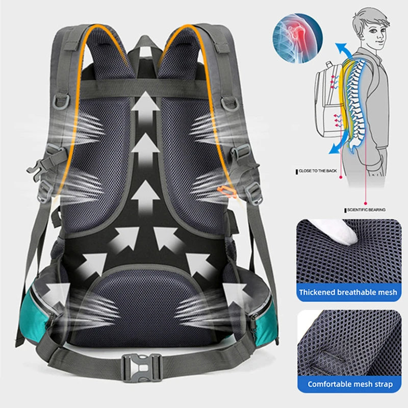 Large Capacity 50L Travel & Camping Backpack