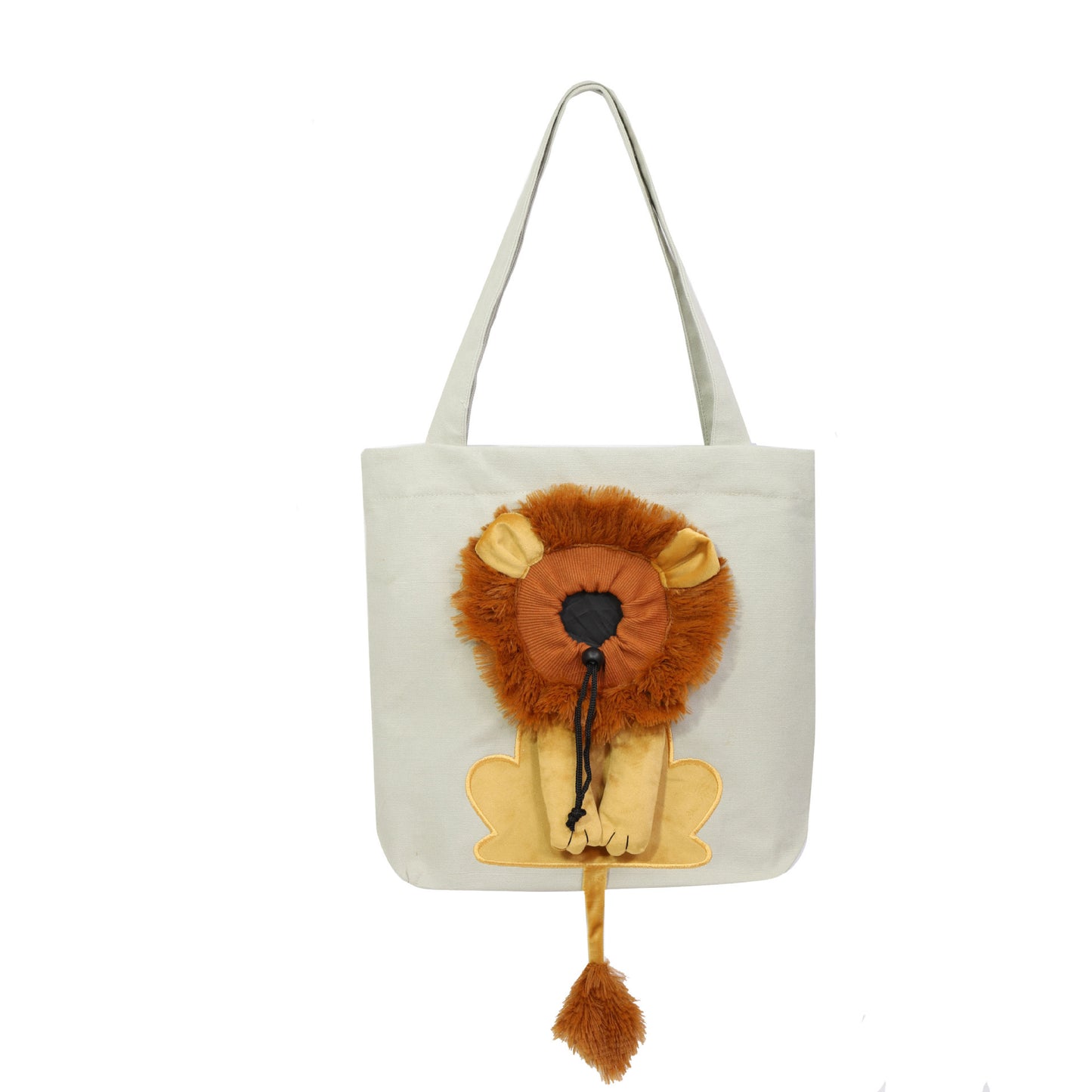 Portable Cat & Dog Travel Bag with Lion Design