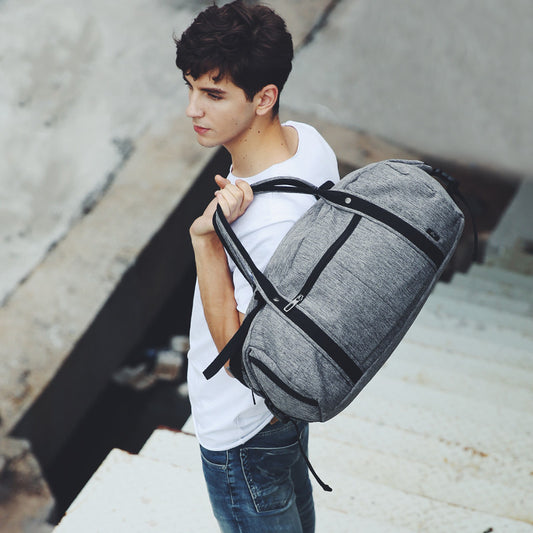 Men's large capacity fitness sports bag