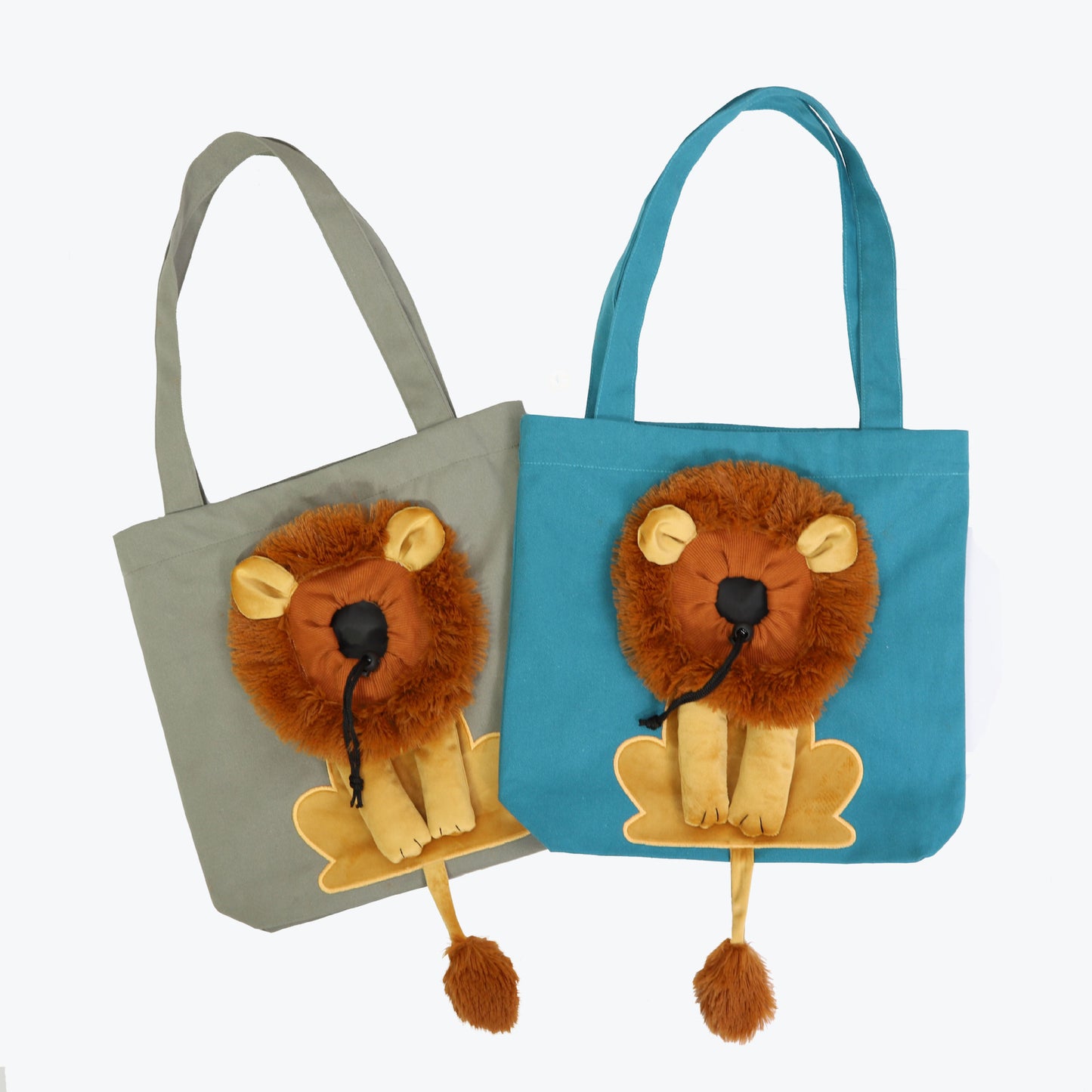 Portable Cat & Dog Travel Bag with Lion Design